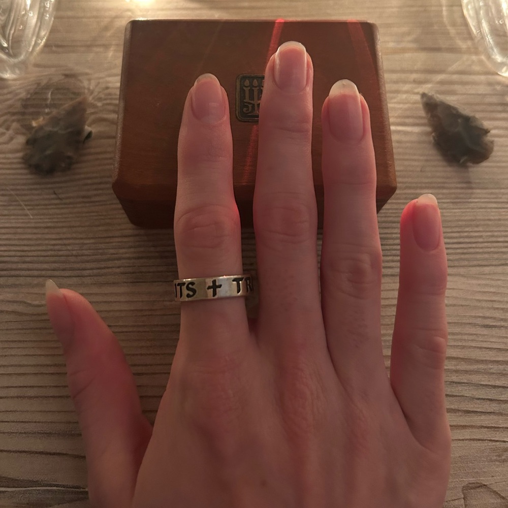 RETIRED James Avery Silver “True Love Waits” Ring